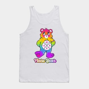 Rainbow Flare Bear Tank Top